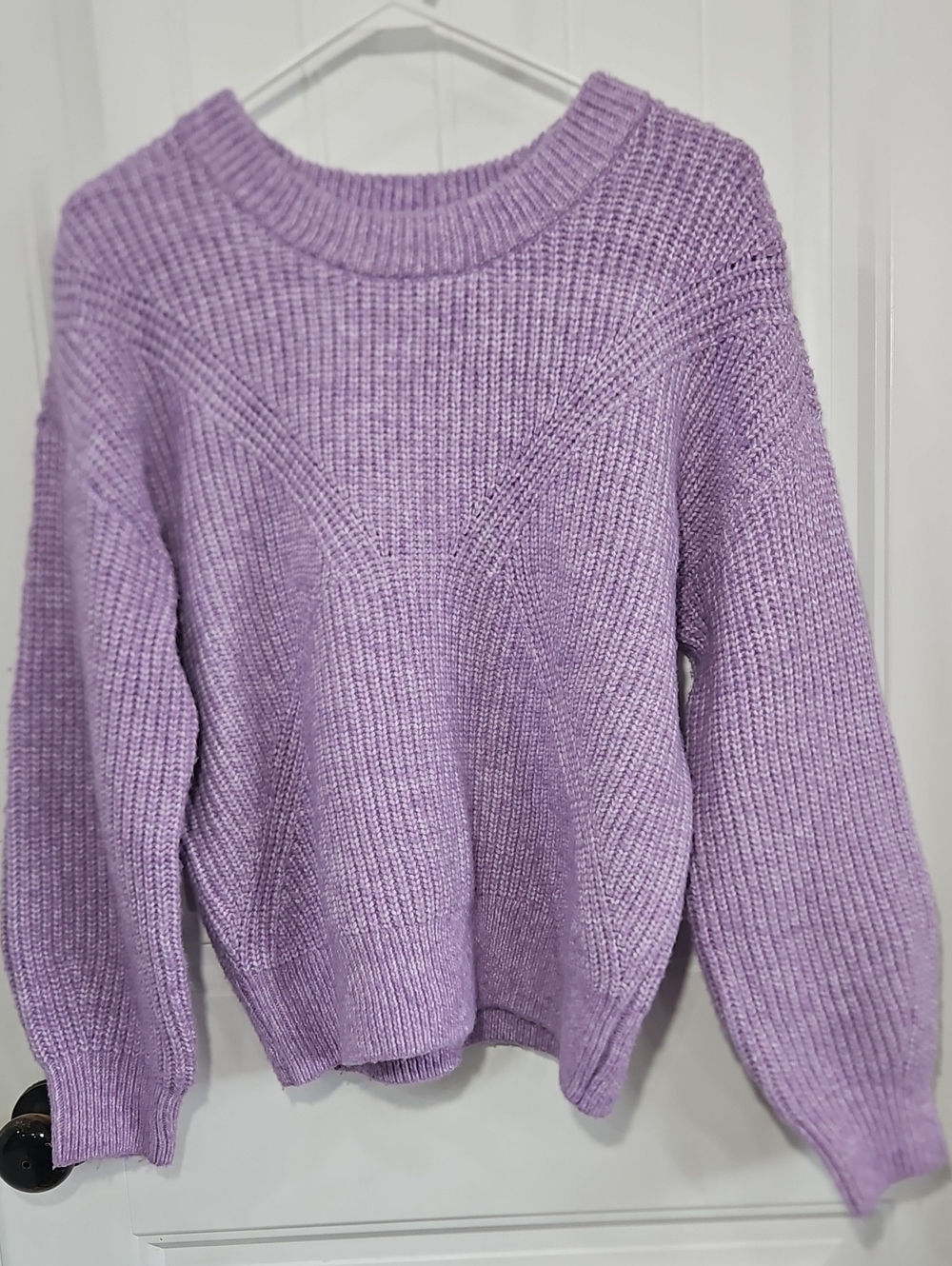 Sonoma Lilac Crewneck Knit Sweater Size M
